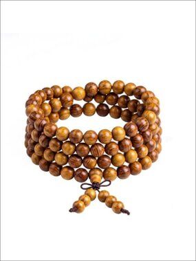 108 Mala Beads Bracelet Necklace 8mm Natural Sandalwood
